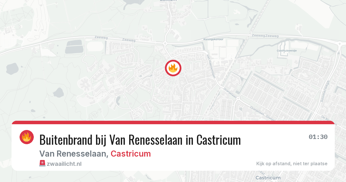 Buitenbrand bij Van Renesselaan in Castricum — 14 apr 2026