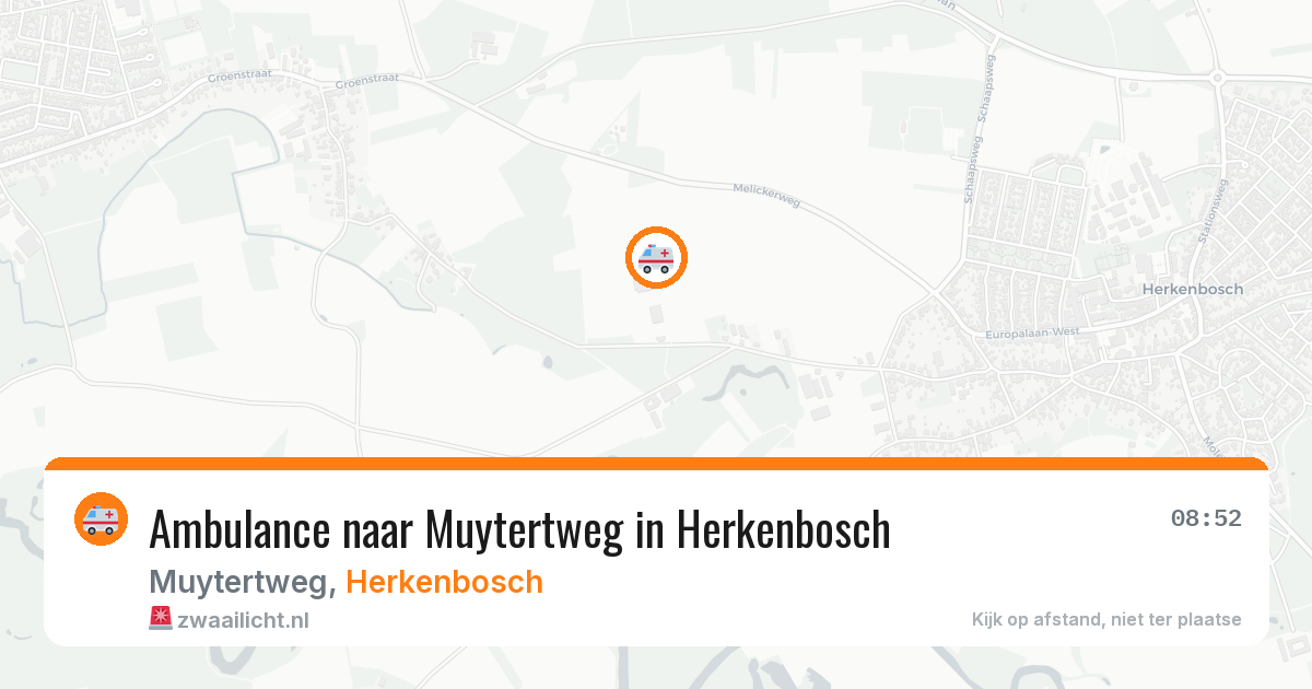 Ambulance naar Muytertweg in Herkenbosch — 6 apr 2026