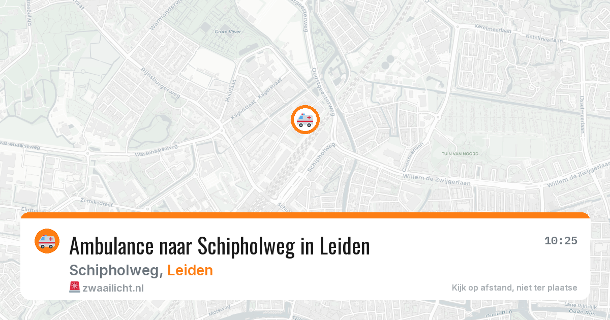 Ambulance naar Schipholweg in Leiden — 24 mrt 2026