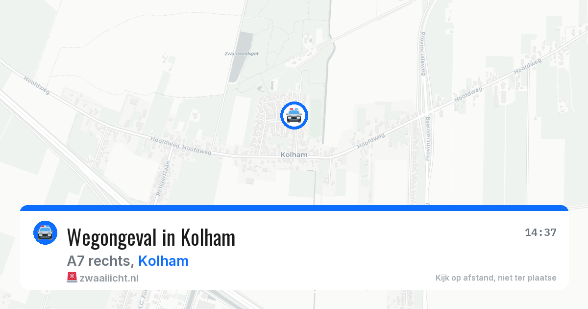 Wegongeval in Kolham — 24 jan 2026
