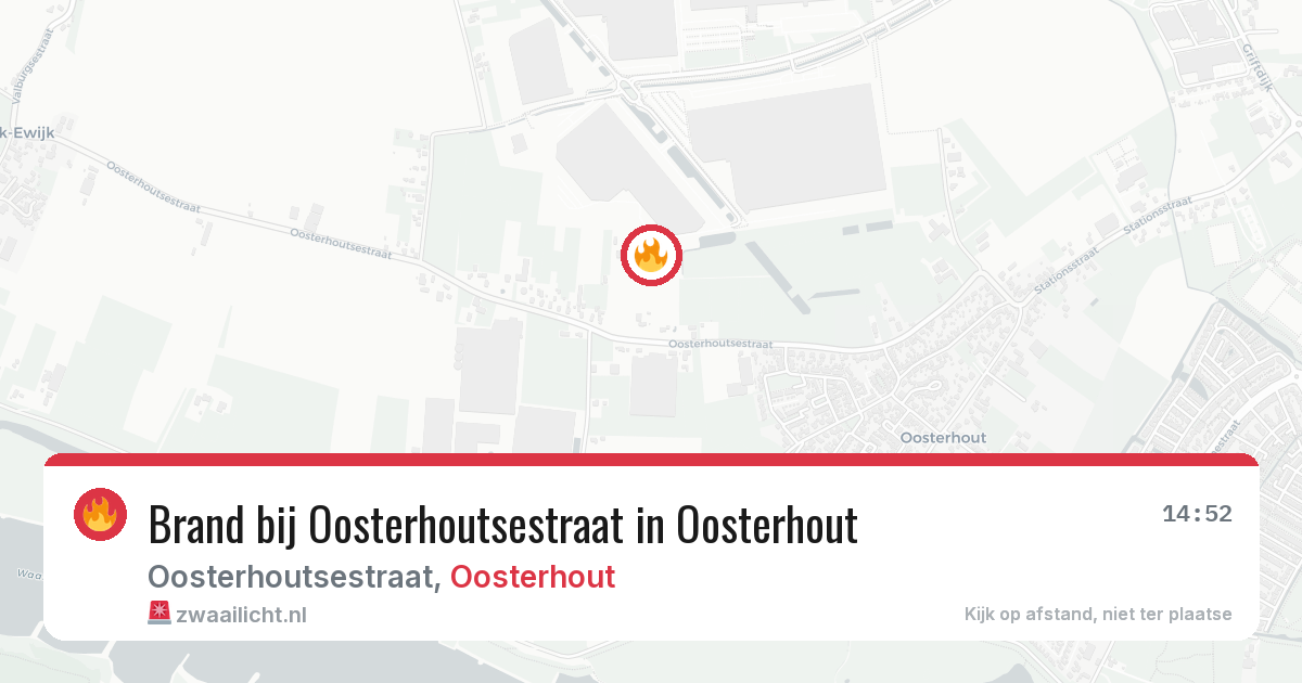 Brand bij Oosterhoutsestraat in Oosterhout — 28 mei 2026