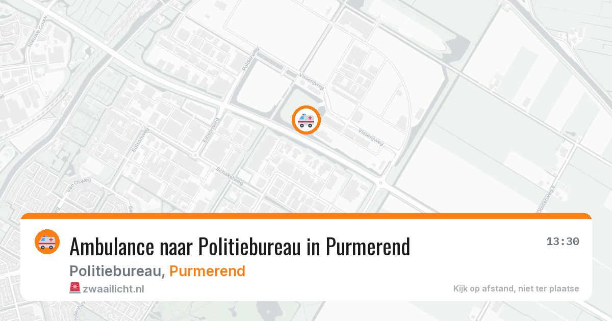 Ambulance naar Politiebureau in Purmerend — 31 mrt 2026