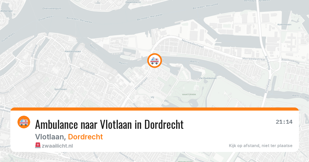 Ambulance naar Vlotlaan in Dordrecht — 22 apr 2026