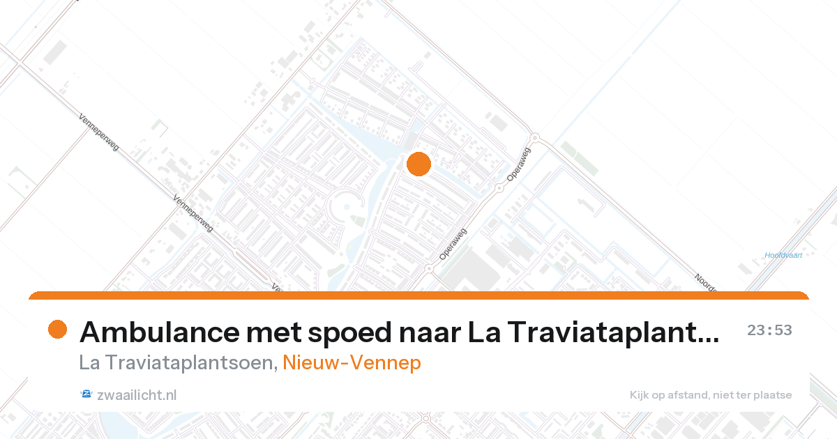 Ambulance met spoed naar La Traviataplantsoen in Nieuw-Vennep — 26 aug 2026