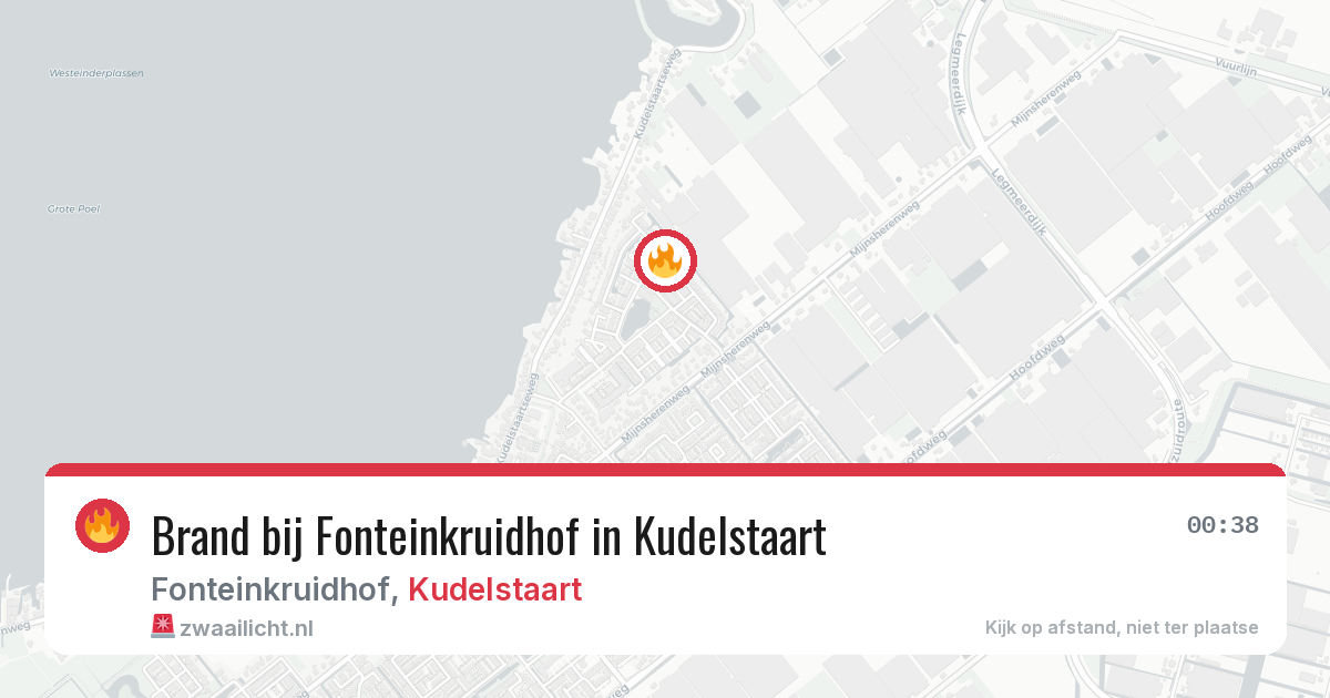 Brand bij Fonteinkruidhof in Kudelstaart — 27 mrt 2026