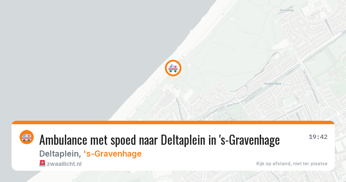 Ambulance met spoed naar Deltaplein in 's-Gravenhage — 1 aug 2026