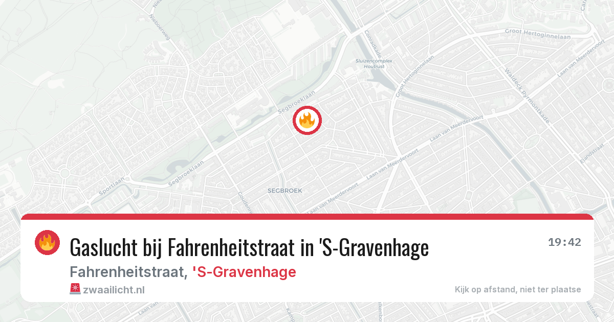 Gaslucht bij Fahrenheitstraat in 'S-Gravenhage — 13 feb 2026