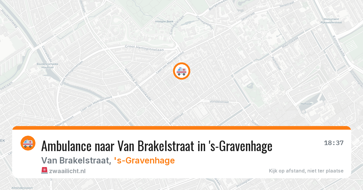 Ambulance naar Van Brakelstraat in 's-Gravenhage — 26 mei 2026