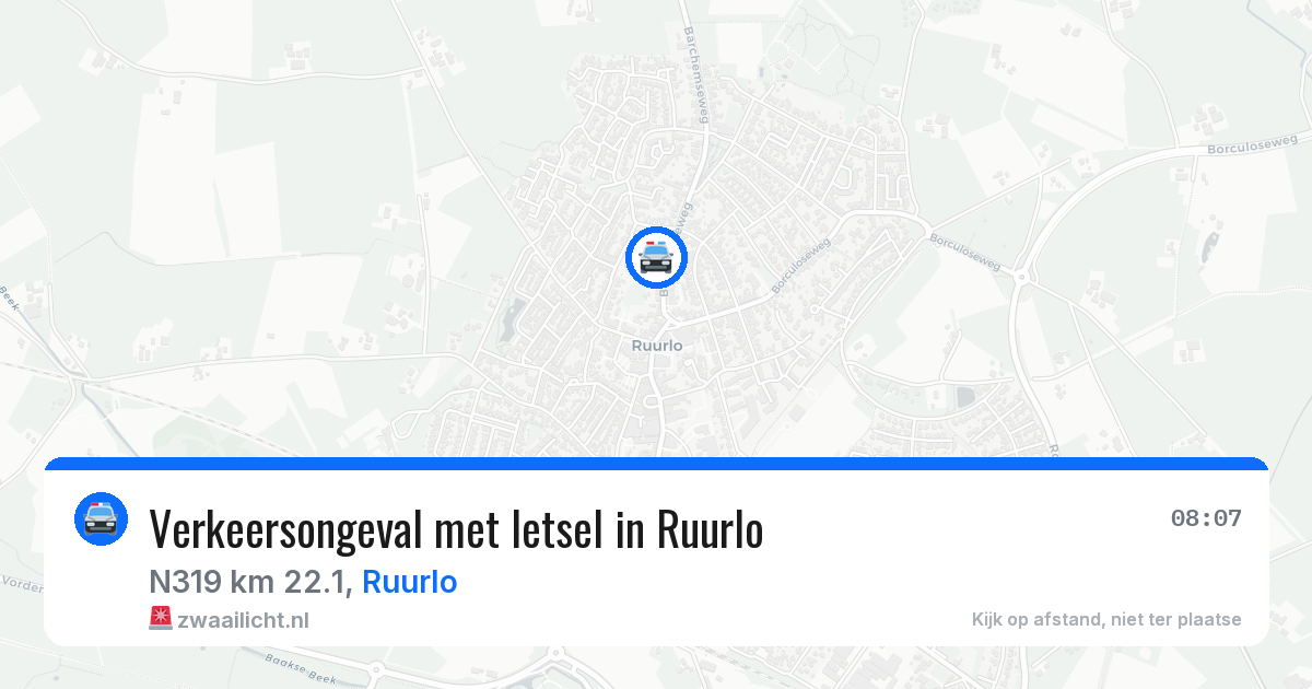 Verkeersongeval met letsel in Ruurlo — 8 apr 2026