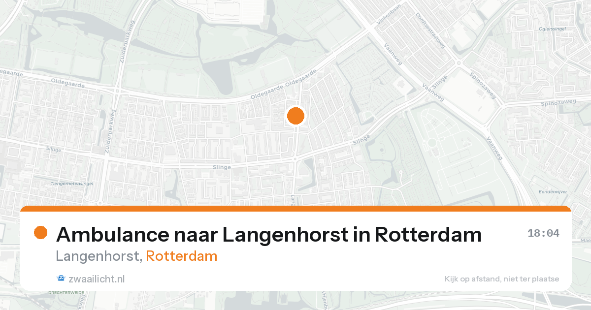 Ambulance naar Langenhorst in Rotterdam — 19 aug 2026