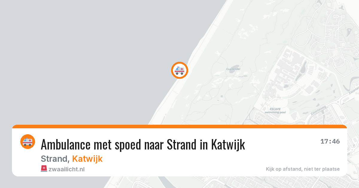 Ambulance met spoed naar Strand in Katwijk — 26 mei 2026