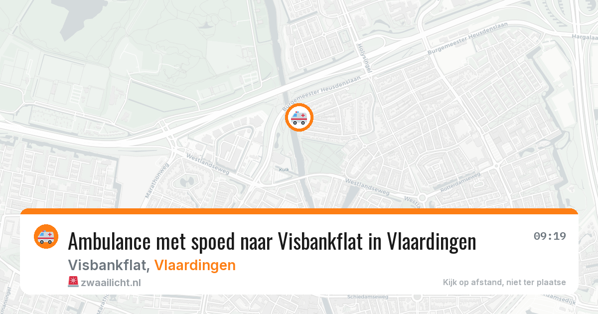 Ambulance met spoed naar Visbankflat in Vlaardingen — 30 apr 2026