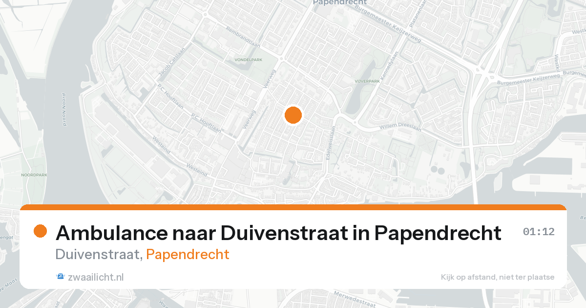 Ambulance naar Duivenstraat in Papendrecht — 31 jan 2026