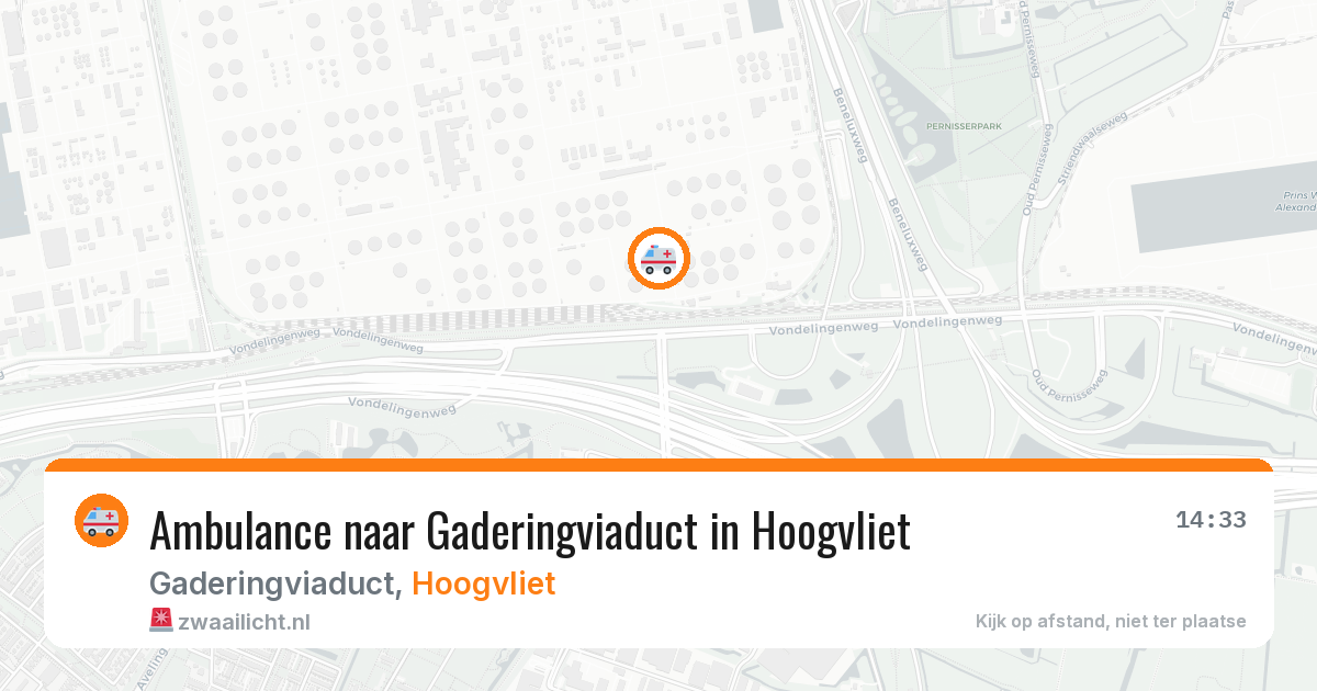 Ambulance naar Gaderingviaduct in Hoogvliet — 6 mrt 2026