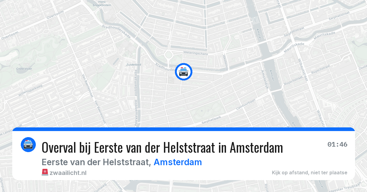 Overval bij Eerste van der Helststraat in Amsterdam — 2 jun 2026