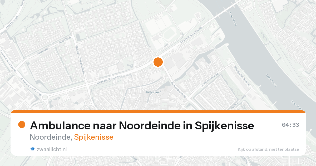 Ambulance naar Noordeinde in Spijkenisse — 22 aug 2026