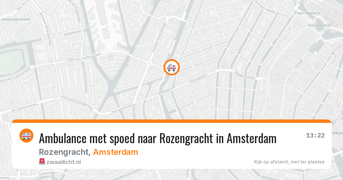 Ambulance met spoed naar Rozengracht in Amsterdam — 25 jun 2026