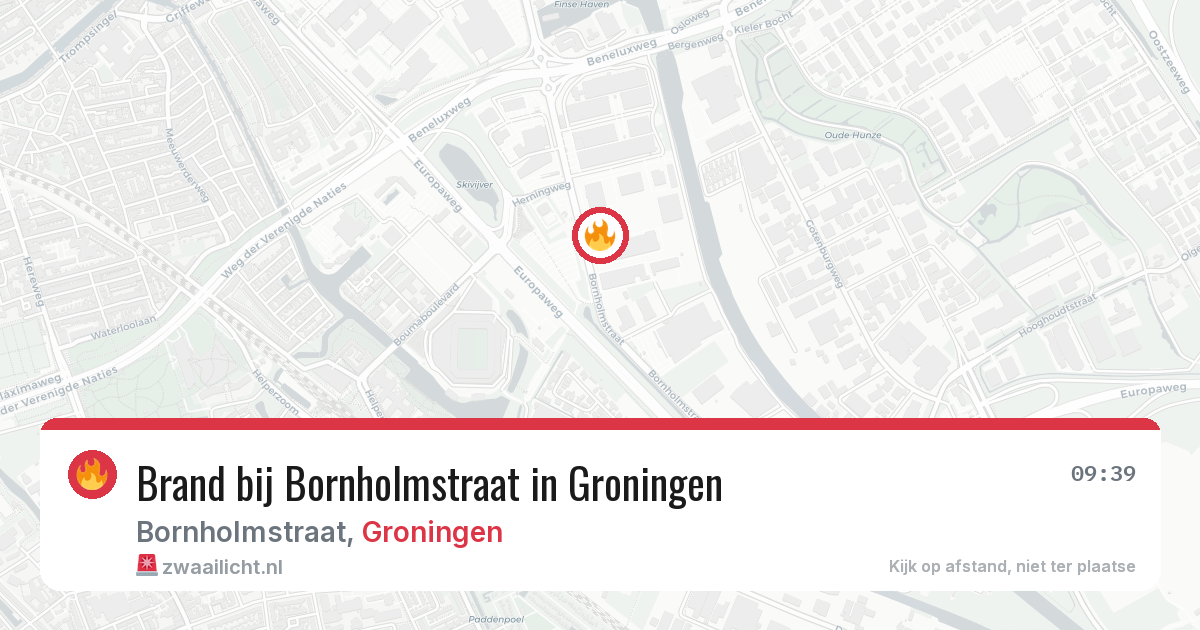 Brand bij Bornholmstraat in Groningen — 29 mei 2026
