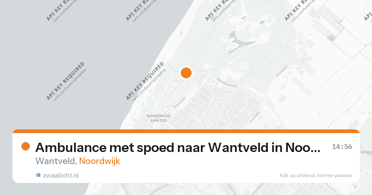 Ambulance met spoed naar Wantveld in Noordwijk — 26 aug 2026