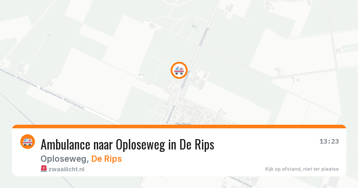 Ambulance naar Oploseweg in De Rips — 22 jun 2026