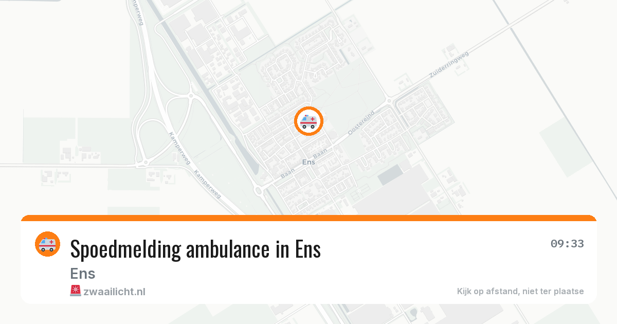 Spoedmelding ambulance in Ens — 30 jun 2026