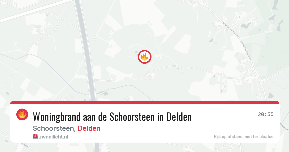 Woningbrand aan de Schoorsteen in Delden — 3 apr 2026