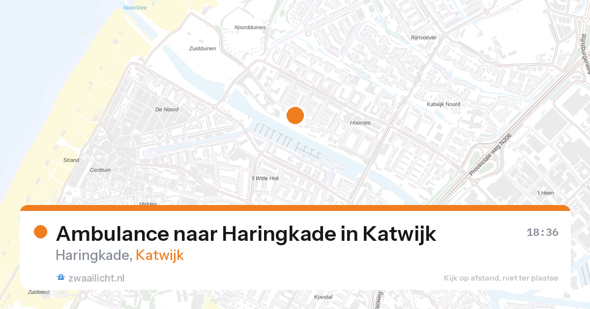 Ambulance naar Haringkade in Katwijk — 31 mei 2026