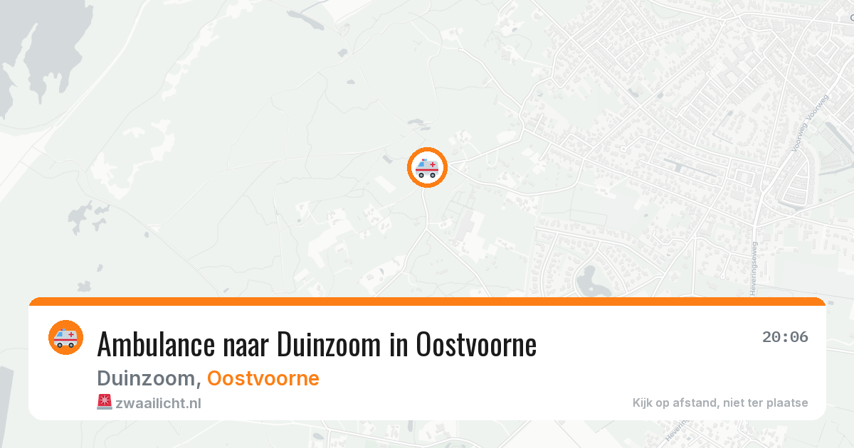 Ambulance naar Duinzoom in Oostvoorne — 10 jun 2026