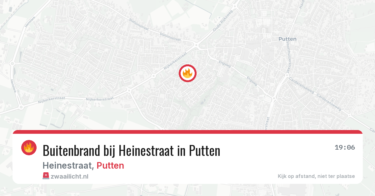 Buitenbrand bij Heinestraat in Putten — 11 apr 2026