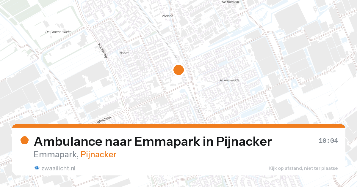 Ambulance naar Emmapark in Pijnacker — 11 mrt 2026