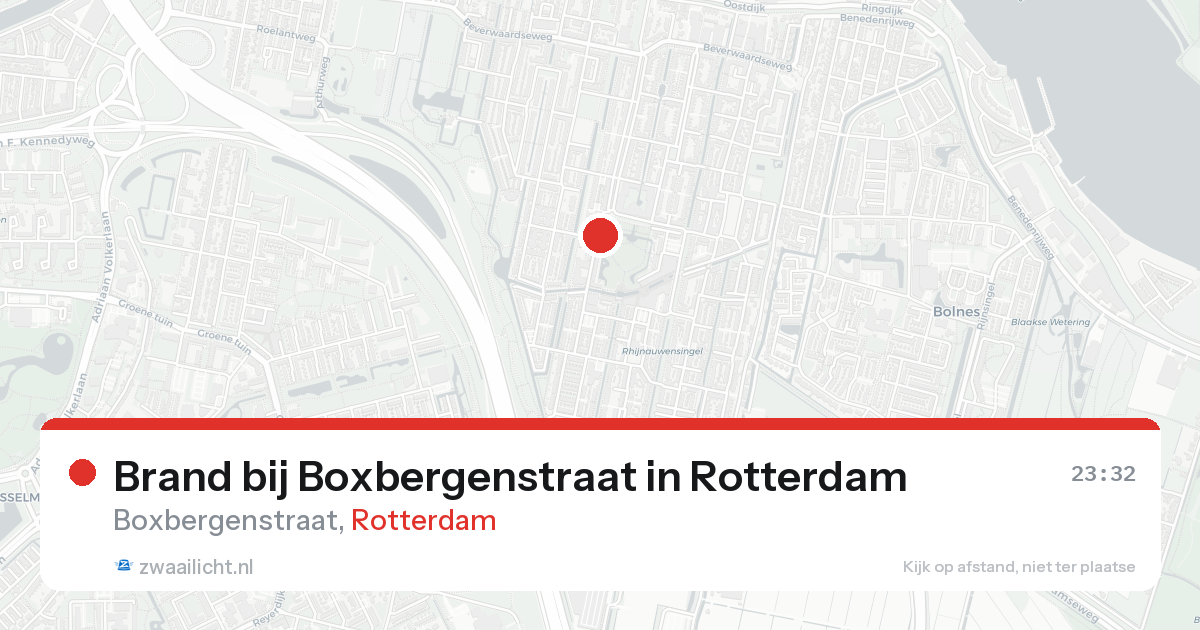 Brand bij Boxbergenstraat in Rotterdam — 25 aug 2026
