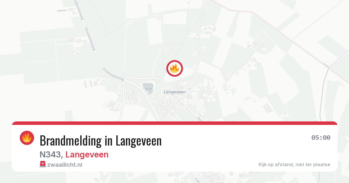 Brandmelding in Langeveen — 25 mrt 2026