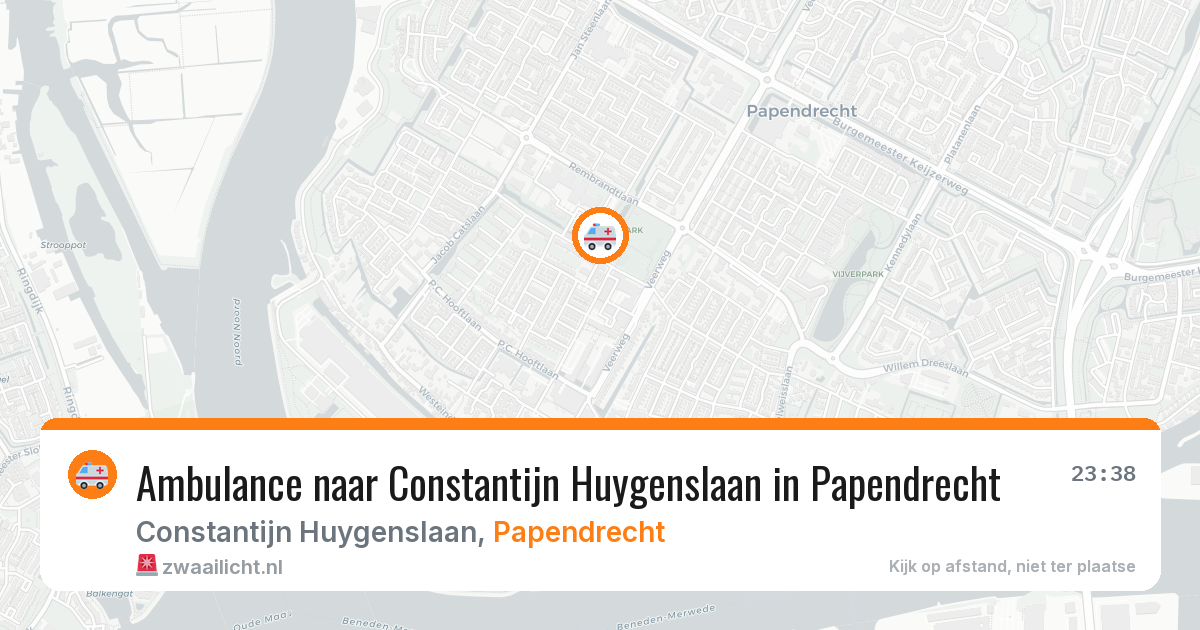 Ambulance naar Constantijn Huygenslaan in Papendrecht — 6 apr 2026