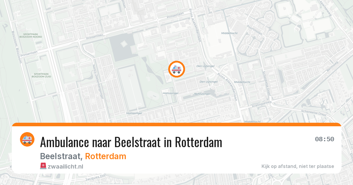 Ambulance naar Beelstraat in Rotterdam — 20 jun 2026