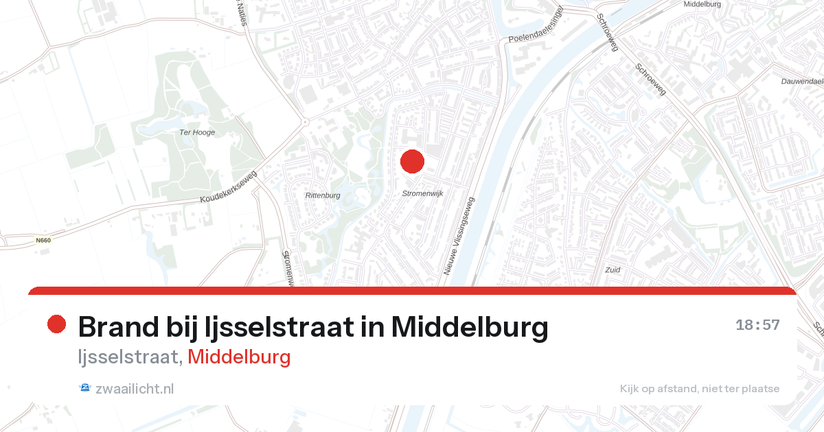 Brand bij Ijsselstraat in Middelburg — 30 jun 2026