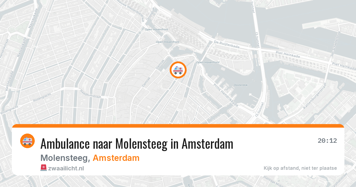 Ambulance naar Molensteeg in Amsterdam — 8 feb 2026