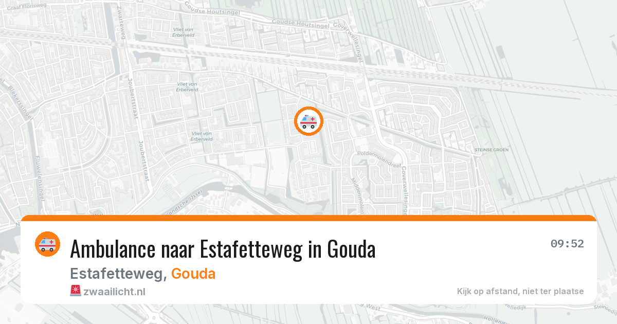 Ambulance naar Estafetteweg in Gouda — 12 aug 2026
