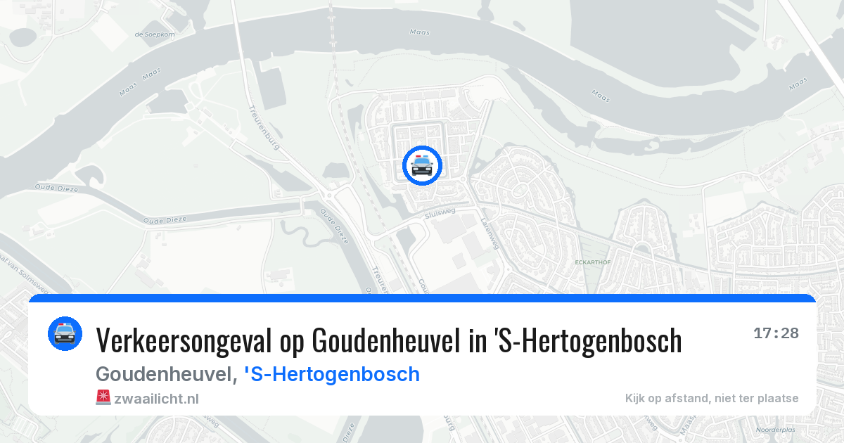 Verkeersongeval op Goudenheuvel in 'S-Hertogenbosch — 9 apr 2026