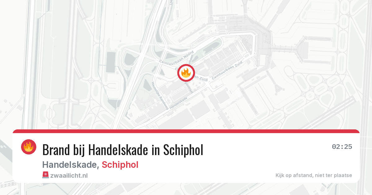 Brand bij Handelskade in Schiphol — 16 apr 2026
