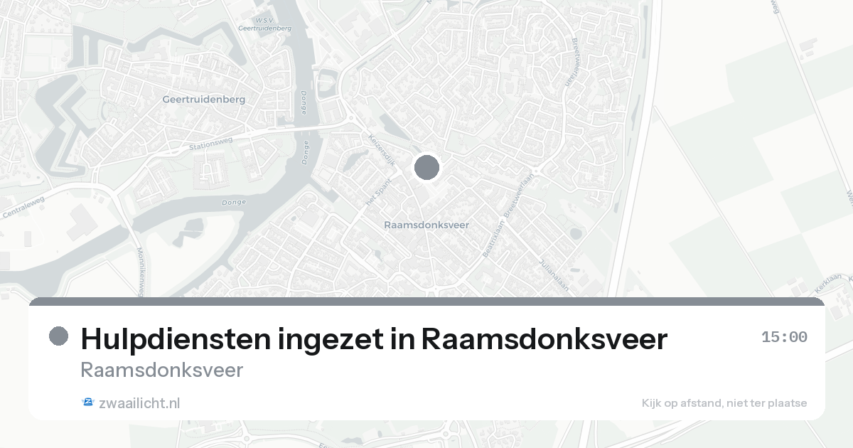 Hulpdiensten ingezet in Raamsdonksveer — 30 jan 2026 | 🚨 Zwaailicht.nl