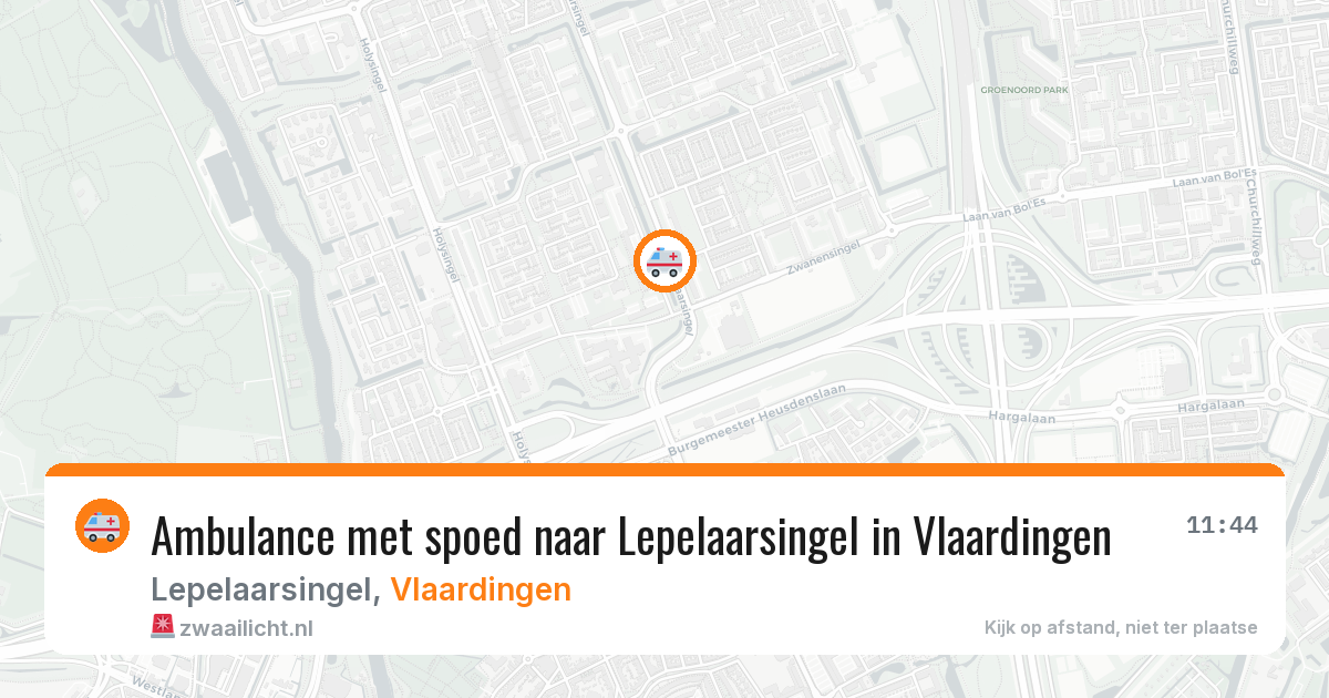 Ambulance met spoed naar Lepelaarsingel in Vlaardingen — 23 jun 2026