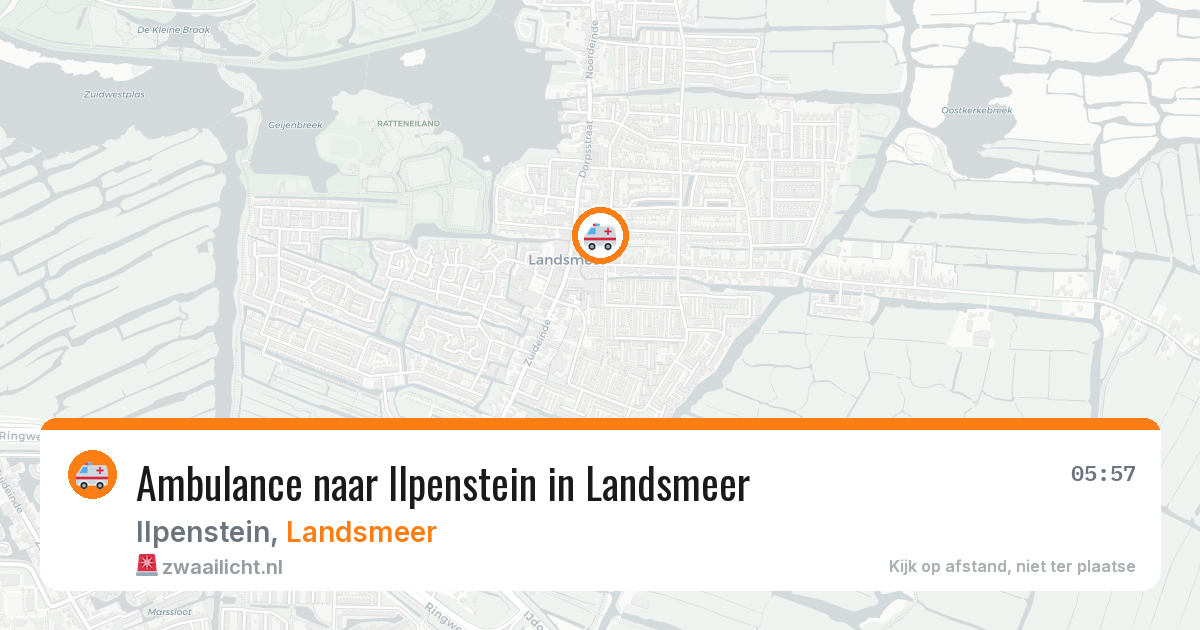 Ambulance naar Ilpenstein in Landsmeer — 4 jul 2026