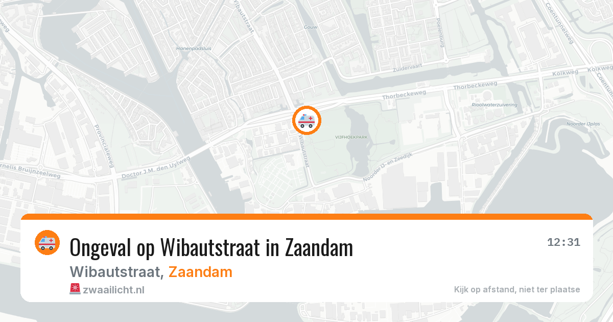 Ongeval op Wibautstraat in Zaandam — 22 mrt 2026