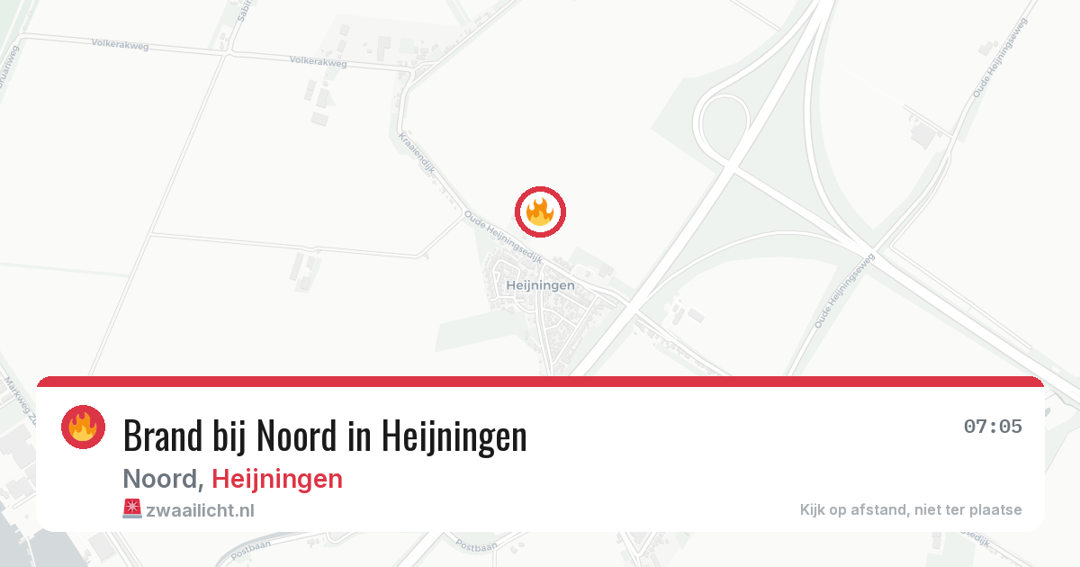 Brand bij Noord in Heijningen — 27 mei 2026