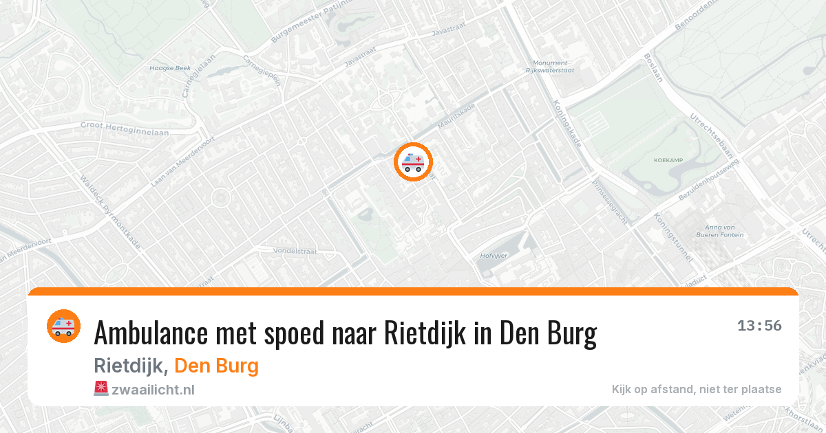 Ambulance met spoed naar Rietdijk in Den Burg — 27 apr 2026