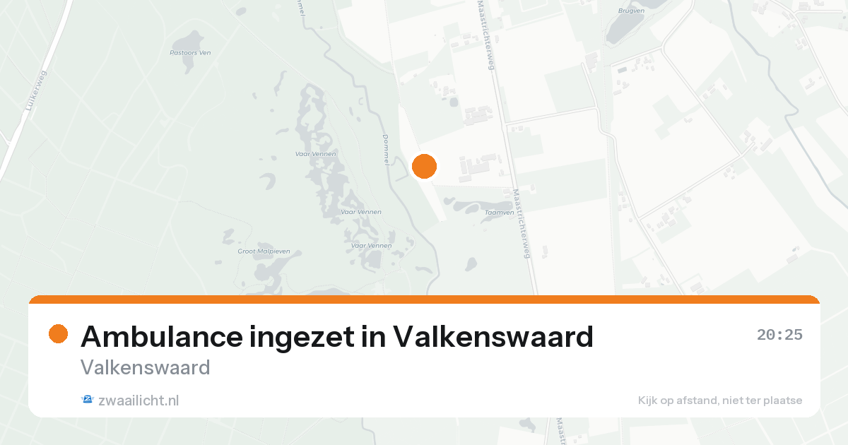 Ambulance ingezet in Valkenswaard — 6 jul 2026