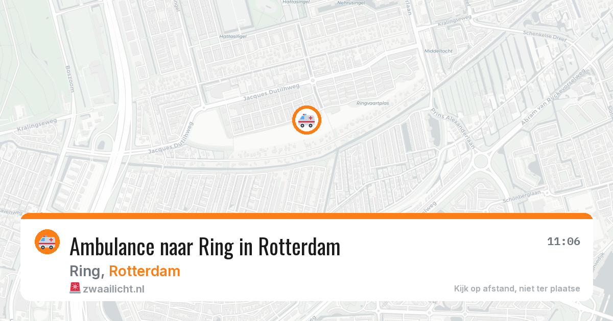 Ambulance naar Ring in Rotterdam — 30 jan 2026