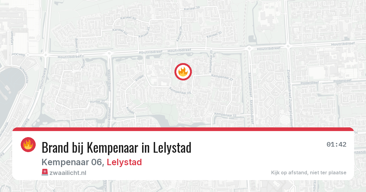 Brand bij Kempenaar in Lelystad — 30 mei 2026