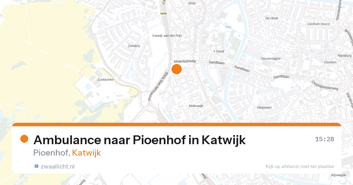 Ambulance naar Pioenhof in Katwijk — 4 apr 2026