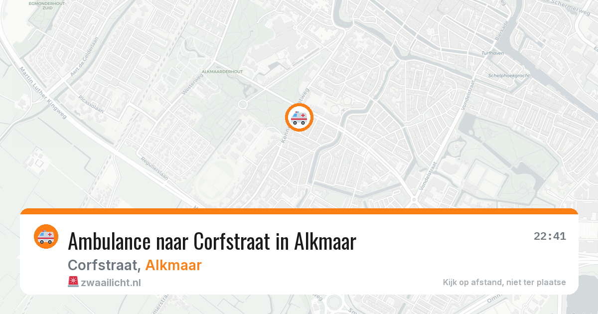 Ambulance naar Corfstraat in Alkmaar — 11 jul 2026